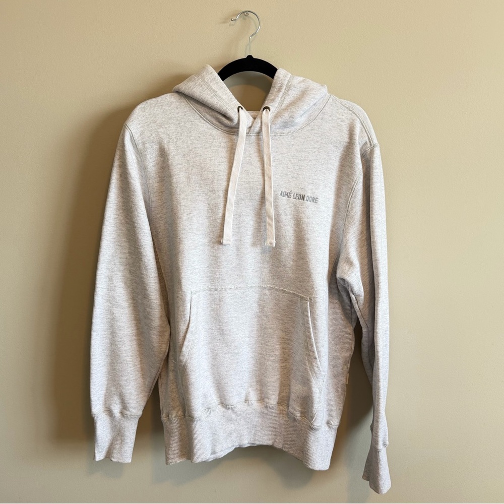 Aimé Leon Dore Hoodie, Grey, Size Medium